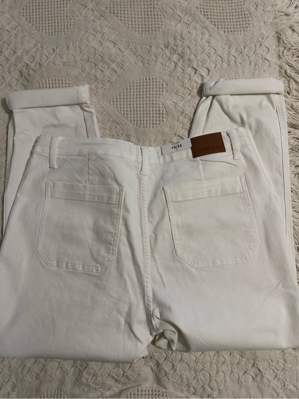 Judy Blue Off-White High Waist Jeans NWT boyfriend fit